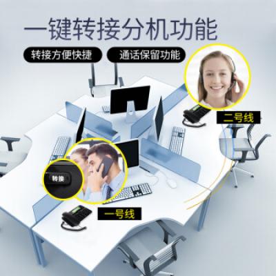 飞利浦(PHILIPS）CORD118电话机座机 固定电话 办公家用 来电显示 双接口 免电池