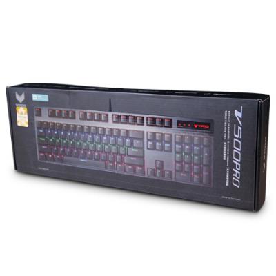 雷柏（Rapoo） V500PRO黑色青轴+V20S黑色版 机械游戏键鼠套装 机械键盘 游戏鼠标