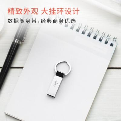 爱国者（aigo）64GB USB3.0 高速读写U盘 U310 金属U盘 车载U盘 银色