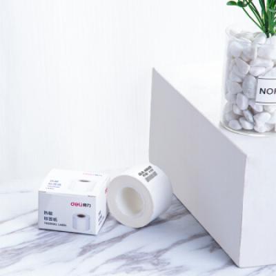 得力(deli)珠宝热敏标签纸 (25*30mm)三防不干胶热敏标签打印纸(100张/盒) 11889