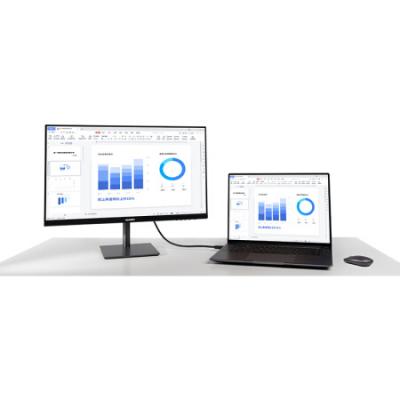 华为（HUAWEI）显示器S24 23.8英寸 IPS 1920×1080全高清 全面屏 75Hz 莱茵低蓝光无频闪 俯仰调节