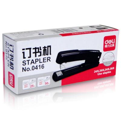 得力(deli)50页金属厚层订书机/订书器 弹出式钉道 办公用品 0416