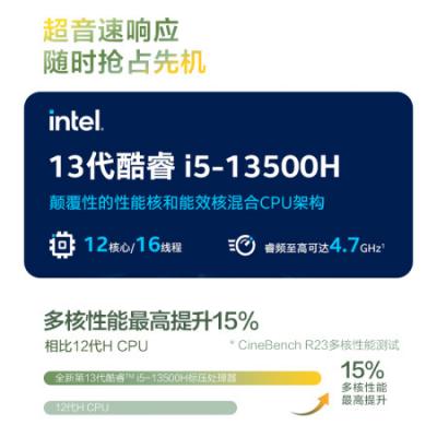 惠普笔记本 星BookPro14 14英寸男女学生学习办公家用轻薄笔记本电脑(i5-13500H/16G/1T/2.2K高色域高分屏/月光银)