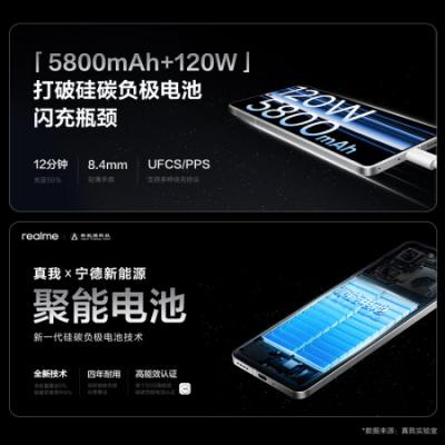 realme真我GT6 5GAI智能游戏手机 骁龙8gen3旗舰芯 6000nit无双电竞直屏 5800mAh聚能电池 