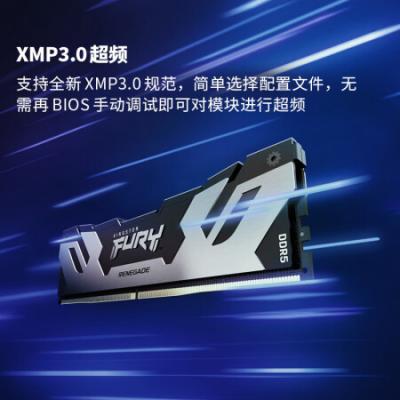 金士顿 (Kingston) FURY 32GB(16G×2)套装 DDR5 6000 台式机内存条 Renegade叛逆者系列 骇客神条