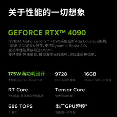 联想（Lenovo）拯救者Y9000P 2024 16英寸游戏笔记本电脑 黑神话悟空官方合作(i9-14900HX 32G 1T RTX4090 2.5K屏)AI元启