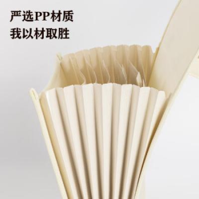 得力(deli)风琴包 A4/7格竖版布质多层文件夹 试卷收纳袋 文件资料册 PM701-7